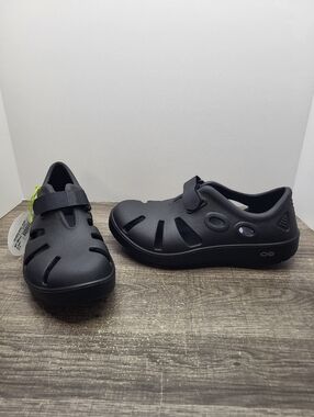 Oofos Oocandoo Recovery Sandals Shoes Black Women 9 Mens 7 New